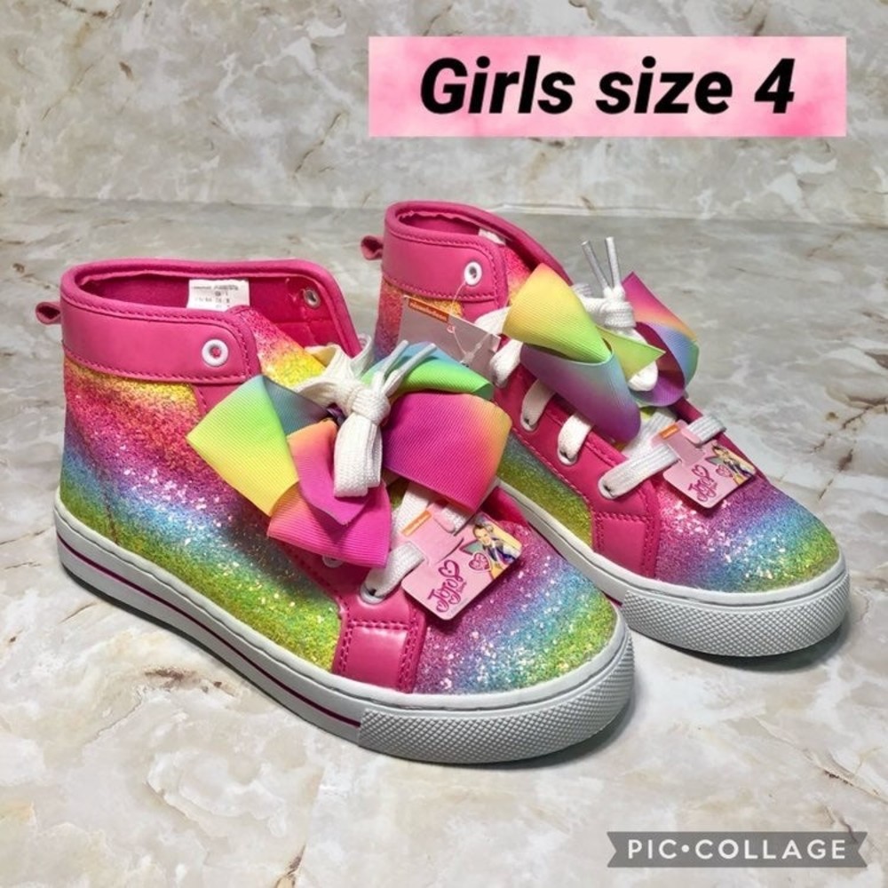 Girls size 4 JoJo Siwa High top sneaker